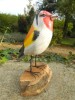 Wooden Painted Bird -  Goldfinch