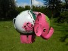 Metal Hanging Animal Tealight Holder  - Pink Elephant