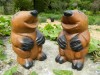 Wooden Pair Of Animals - Pair of Moles