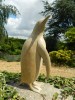 Wooden Penguin Carving - Carved Penguin 30cm