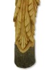 Wooden Green Man Carving- Hand Carved Half Tree Log - Old Man of The Woods 100cm