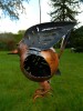 Metal Wren Garden Ornament Metal Bird Hanging Tea light Candle Holder