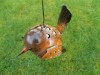 Metal Wren Garden Ornament Metal Bird Hanging Tea light Candle Holder