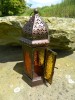 Moroccan Lanterns - Large Standing Orange/Yellow