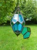 Moroccan Lanterns - Large Hanging Pendent Green/Blue