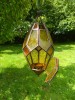 Moroccan Lanterns - Large Hanging Pendent Orange/Yellow