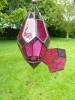 Moroccan Lanterns - Large Hanging Pendent Purple/Pink