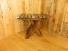 Wooden Folding Table Shabby Chic Furniture - Collapsible Rectangle table - Multi