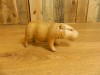 Wooden Hippo Carving 15cm