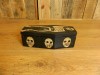 Wooden Pirate Trinket Box Coffin Shaped