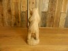 Wooden Bear Carving - Standing Grizzly Bear with Fish