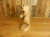 Wooden Bear Carving - Standing Grizzly Bear with Fish