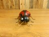 Metal Ladybird Wall Art Garden Ornament Small Ladybug - 16cm