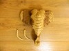 Wooden Elephant Carving - Wall Elephant head 10''