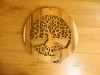 Wooden Tree Of Life Plaque - World Serpent Around Tree Of Life