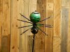 Hand Made Metal Spider & Bat On Stick