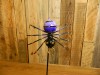 Hand Made Metal Spider & Bat On Stick