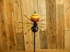 Hand Made Metal Spider & Bat On Stick