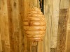 Wooden Bird House Nest Box - Round Bee Hive