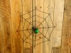 Hand Made Metal Spider With Web