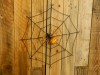 Hand Made Metal Spider With Web