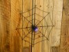 Hand Made Metal Spider With Web