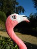 Wooden Painted Bird - Flamingo