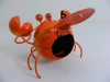 Metal Crab Garden Ornament Hanging Tea light Candle Holder - Crab