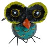 Metal Owl Garden Ornament Hanging Tea light Candle Holder - Owl Big Eyes