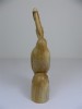 Wooden Pelican Carving - Hand Carved Head Up Pelican 30cm