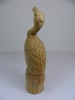 Wooden Pelican Carving - Hand Carved Head Up Pelican 30cm