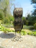 Owl Metal Standing Owl Lantern Ornament - Gold