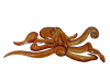 Metal Wall Art Sealife - Crawling Octopus