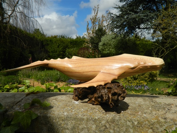 Wooden Whale Carving Ornaments - Humpback Whale - 50cm